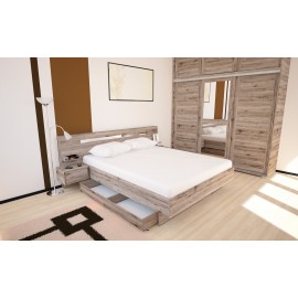 André ágyrácsos franciaágy