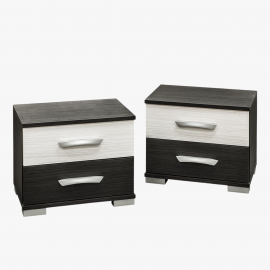 Basel 2 fiókos éjjeliszekrény