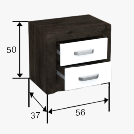 Fáraó "F14"  Éjjeliszekrény - Elemes bútorcsalád | Magasfényű front