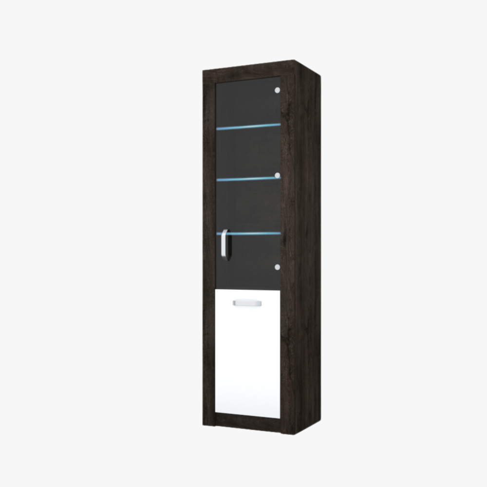 Fáraó "F8" Vitrines elem - Elemes bútorcsalád | Magasfényű front | LED világítás Fáraó "F8" Vitrines elem - Elemes bútorcsalád | Magasfényű front | LED világítás