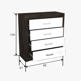 Fáraó "F2"  komód elem - Elemes bútorcsalád | Magasfényű front