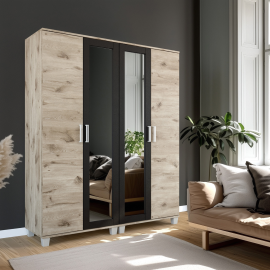 Basic bővíthető nyílóajtós gardrób - 160