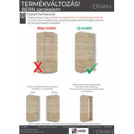 Bern bővíthető nyílóajtós gardrób - 180