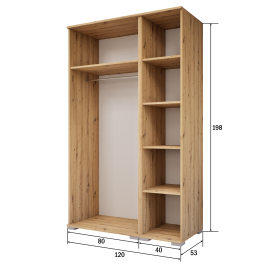 Marina nyílóajtós gardrób - Több szín | 120 