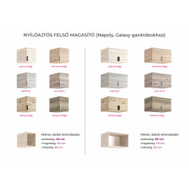 Nápoly bővíthető nyílóajtós gardrób - 160