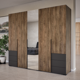 New Maxi gardrób tükörrel | 225