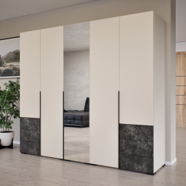 New Maxi gardrób tükörrel | 225