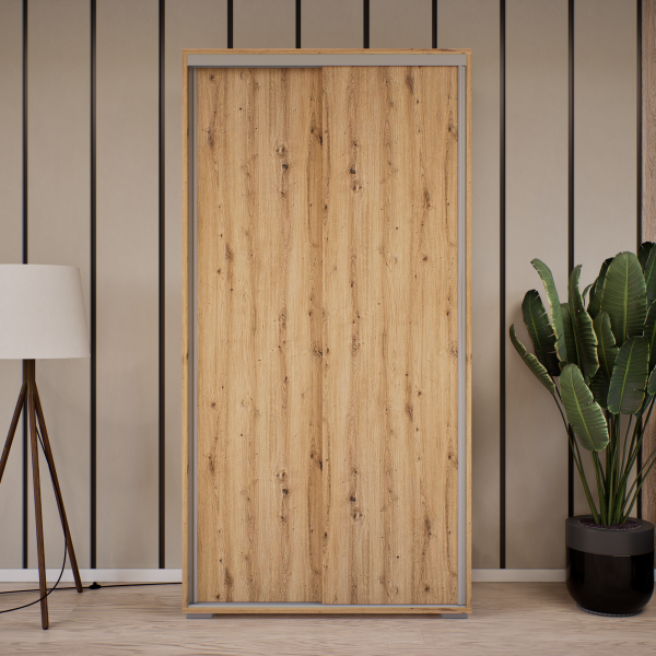 100 cm-es tolóajtós gardrób