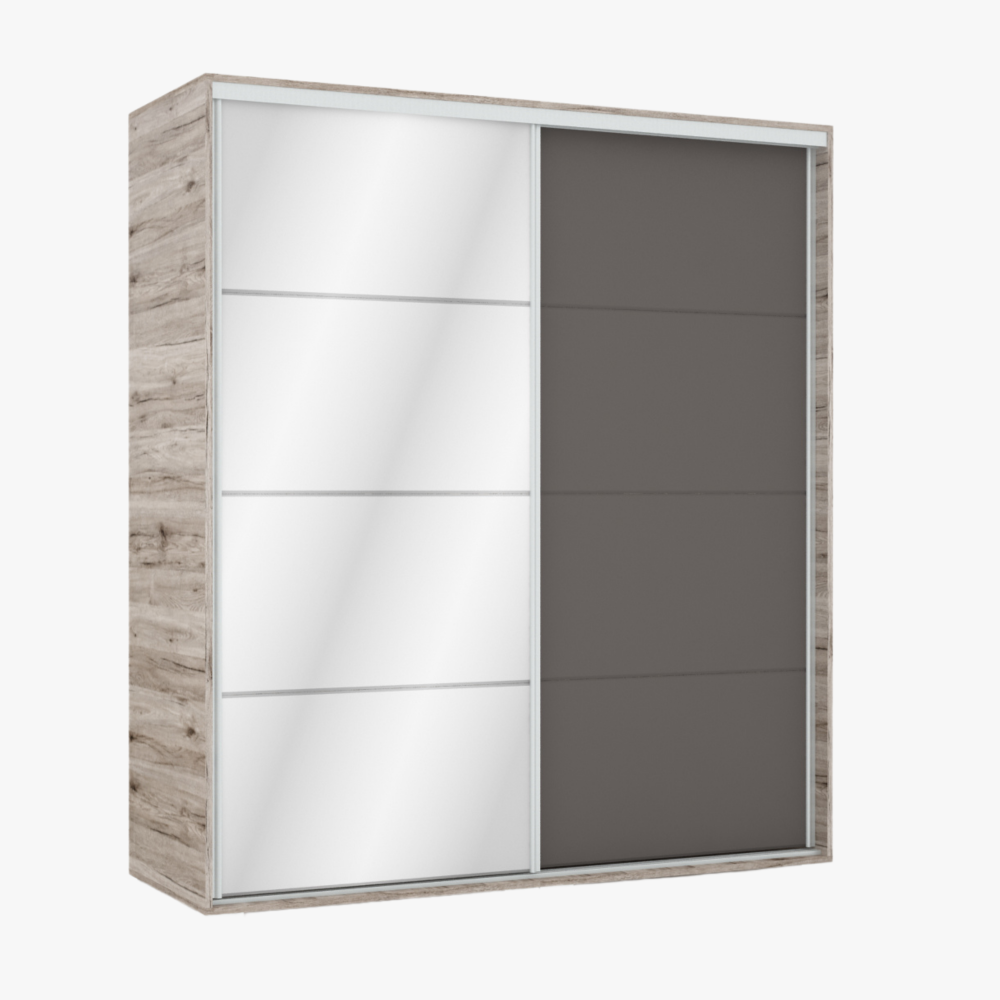 Bond tolóajtós gardrób - Több szín és méret | Üveges  | 200