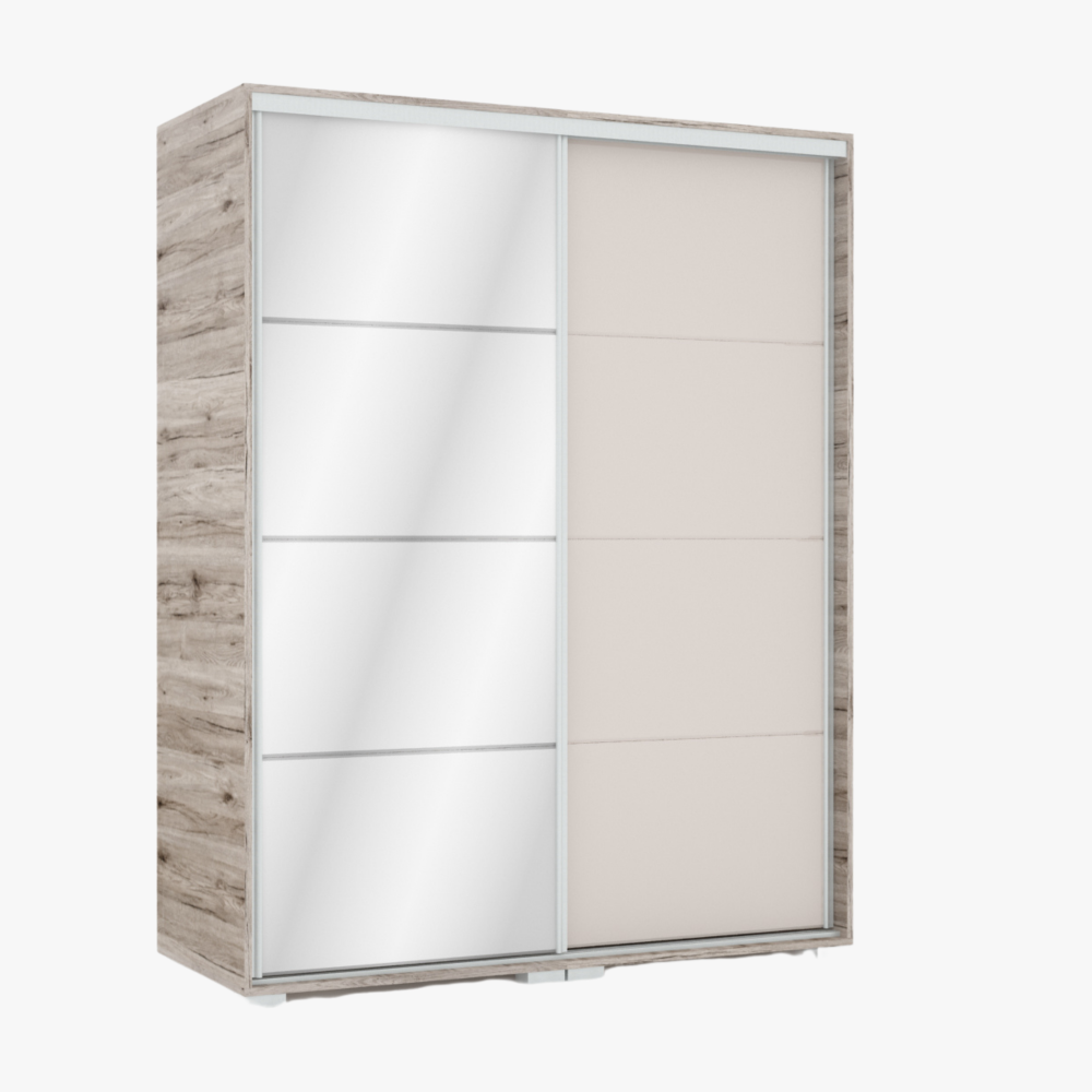 Bond tolóajtós gardrób - Több szín és méret | Üveges  | 180