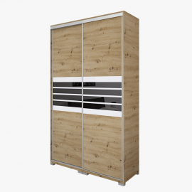 Bond tolóajtós gardrób - Több szín és méret | Magasfényű betét | 120