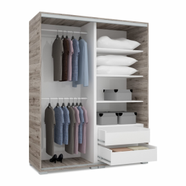 Lux tolóajtós gardrób - 200