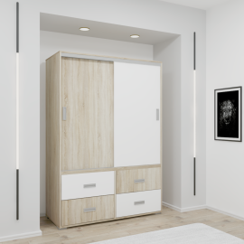 Nt kombi tolóajtós gardrób - Bútorlapos | 140