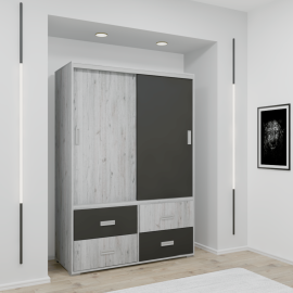 Nt kombi tolóajtós gardrób - Bútorlapos | 140