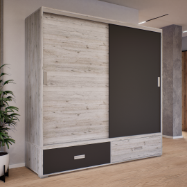 Nt kombi 4 tolóajtós gardrób - Bútorlapos | 200