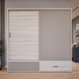 Nt kombi 4 tolóajtós gardrób - Bútorlapos | 200