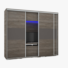Bond Tv-s gardrób - Több szín | Magasfényű betéttel | 239 