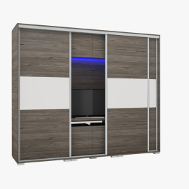 Bond Tv-s gardrób - Több szín | Magasfényű betéttel | 239 