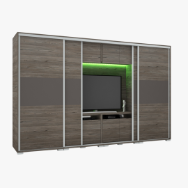 Bond Tv-s gardrób - Több szín | Magasfényű betéttel | 318 
