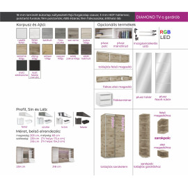 Diamond Tv-s gardrób - 239