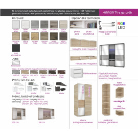 Mirror Tv-s gardrób - 239