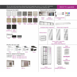 Rock Tv-s gardrób - Több szín | 318