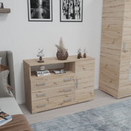 K9 ajtós - fiókos komód - Több szín | 120