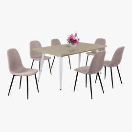 Alaska magasfényű asztal - Több szín | Bővíthető | 160 