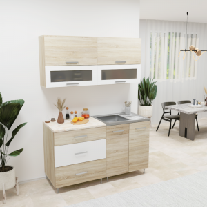 Leo konyhabútor - Állítható láb | Mosogatótálca | Szifon | 160