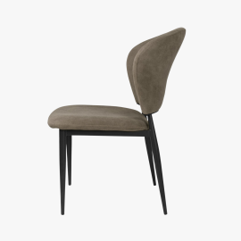 Anett szék - Szövet kárpit | Fekete porfestett fém láb