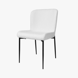 Blanka szék - Szövet kárpit | Fekete porfestett fém láb