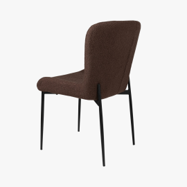 Blanka szék - Szövet kárpit | Fekete porfestett fém láb