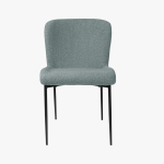 Blanka szék - Szövet kárpit | Fekete porfestett fém láb