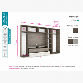 Canada szekrénysor -  250